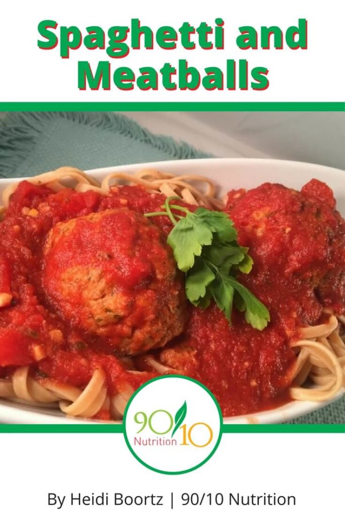 Healthy Spaghetti And Meatballs - Clean Eating - 90/10 Nutrition