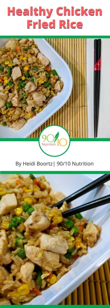 Healthy Chicken Fried Rice - Clean Eating - 90/10 Nutrition