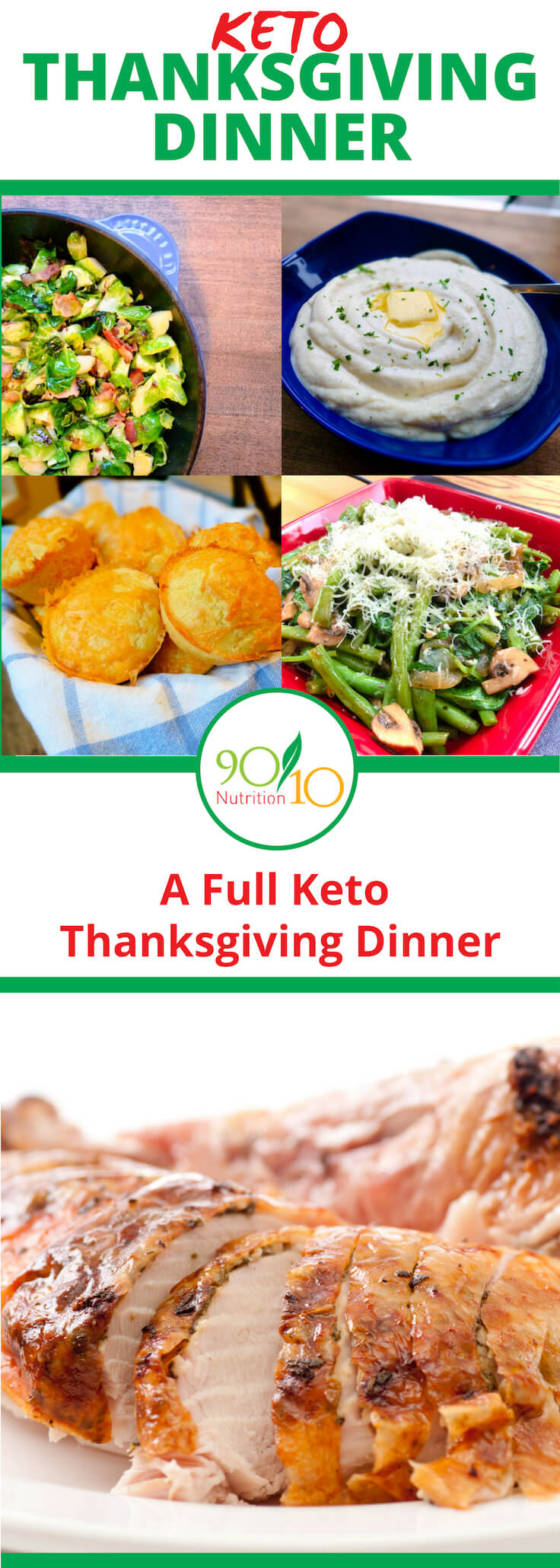Keto Thanksgiving Dinner - Clean Eating - 90/10 Nutrition