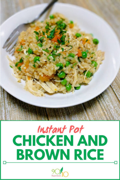 Instant Pot Chicken and Brown Rice - 90/10 Nutrition